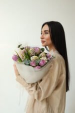 Букет з гіацинтів та тюльпанів