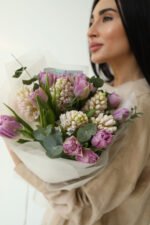 Букет з гіацинтів та тюльпанів - Зображення 2