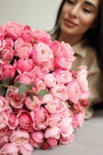 Букет з піоновидних троянд Сільва Пінк - Зображення 4