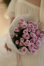 Букет-комплімент з лавандових троянд Лейла - Зображення 3