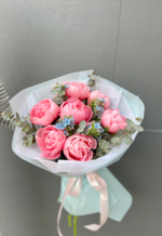 Букет з півоній Салмон етчед - Зображення 3