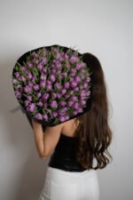 Букет зі 101 піоновидного тюльпана дабл прайс - Зображення 4