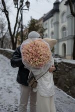 Букет зі 101 троянди пінк Атена - Image 4