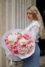 Букет з білих гортензій та Сільви пінк - Зображення 2