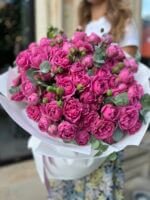 Bouquet of peony roses Misty Bubbles