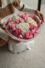 Букет з гортензією та Сільвою пінк - Image 2