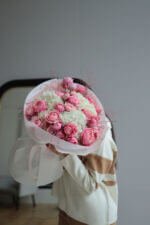 Букет з гортензією та Сільвою пінк - Image 4