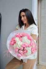 Букет з гортензією та Сільвою пінк - Image 5