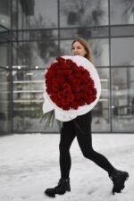 Букет з 51 червоної троянди Експлорер - Image 6