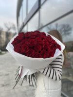 Букет з 51 червоної троянди Експлорер - Image 8