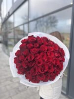 Букет з 51 червоної троянди Експлорер - Image 9