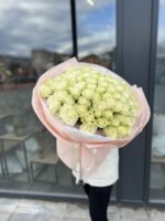 Букет зі 101 білої троянди Атени - Зображення 3