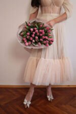 Букет з 51 рожевого тюльпану - Зображення 6