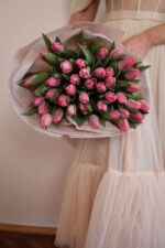 Букет з 51 рожевого тюльпану - Зображення 5