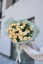 Монобукет із кущової троянди саммер роуз - Зображення 3