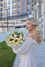 Монобукет із кущової троянди саммер роуз - Зображення 2