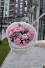 Букет з піонами Сара Бернард та оксіпеталумом - Зображення 2