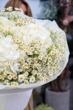 Літній мікс із гортензій та ромашок - Зображення 3