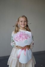 Монобукет з гортензії в упаковці - Зображення 2