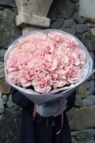 Monobouquet of lace roses Pink Mondial