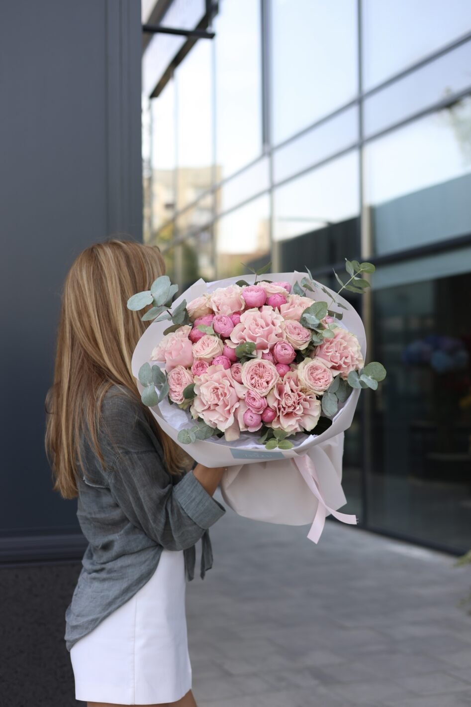 D48A6147 Поєднання мереживних троянд Пінк Мондіаль, троянд Балерина та кущових троянд Сільва пінк - Зображення 1