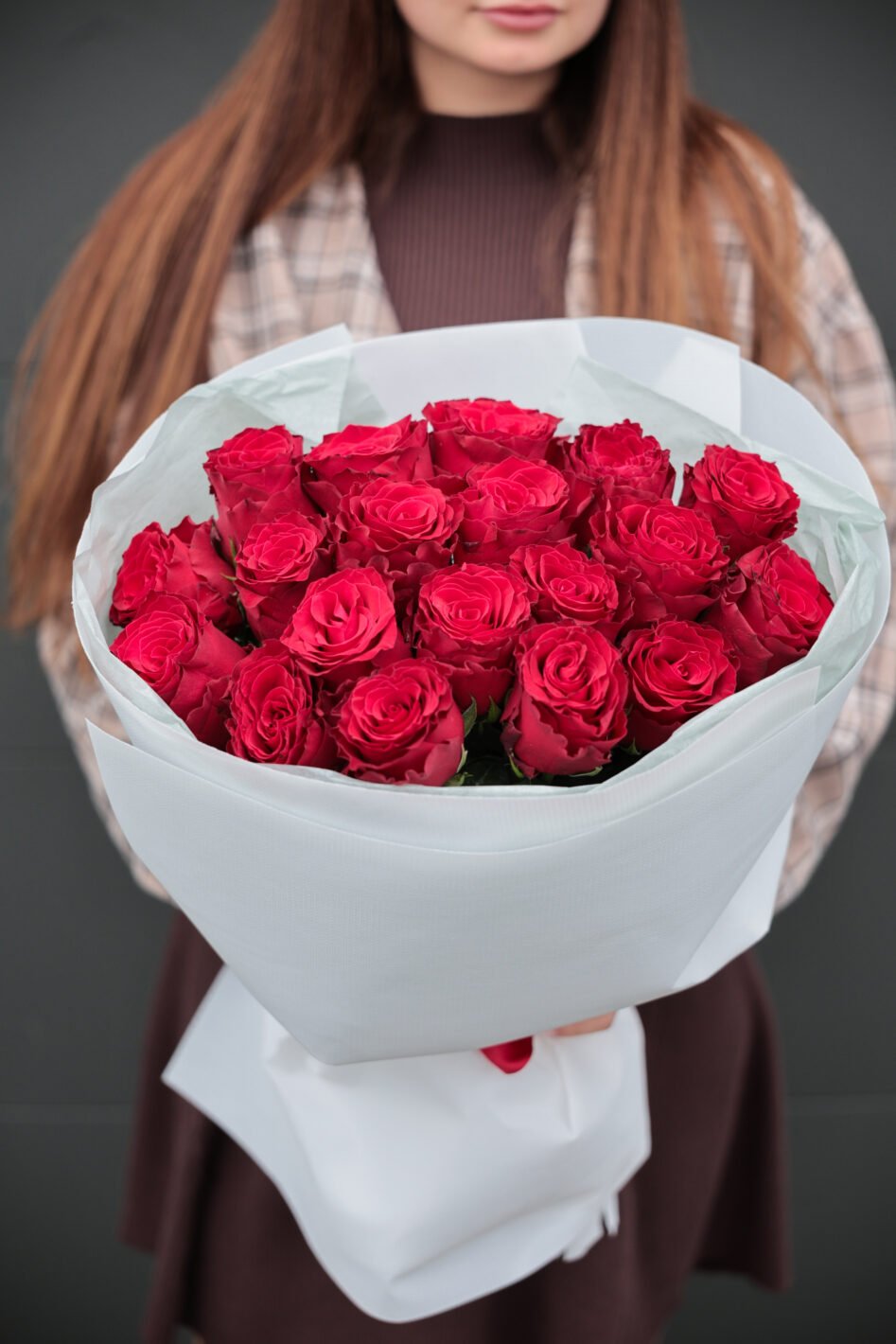 IMG_9018 Монобукет із червоних троянд Родос - Зображення 1