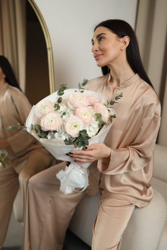 Букет з ранункулюсів та гортензій 2 Tandem GREEN SHOP