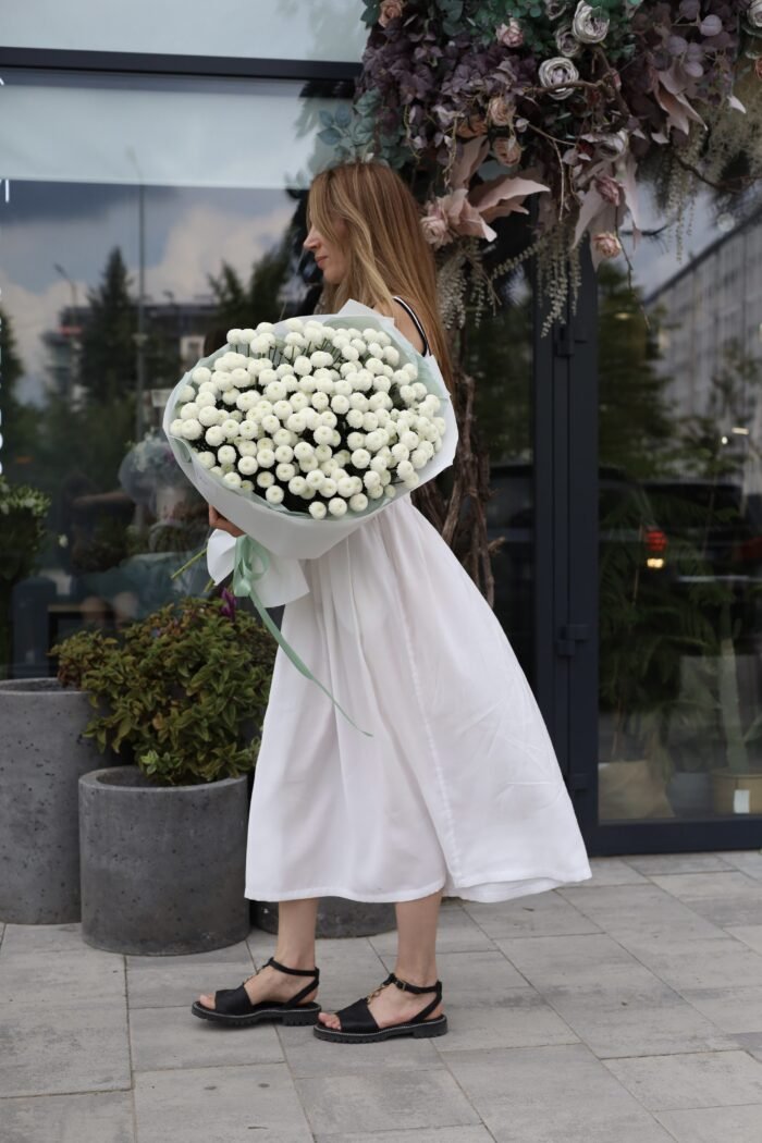 Монобукет із хризантеми Ньютон 2 Tandem GREEN SHOP