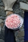 Монобукет із мереживних троянд Пінк мондіаль - Зображення 2