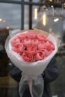 Bouquet of 15 peony-shaped candy expressions