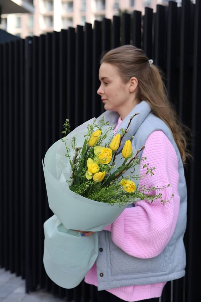 Жовтий букет-комплімент 1 Tandem GREEN SHOP