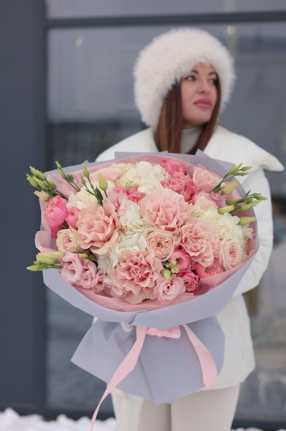 Processed with VSCO with v3 preset Великий букет з гортензій, мереживних та піоновидних троянд - Зображення 1