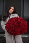 Букет з 101 високої червоної троянди - Image 2