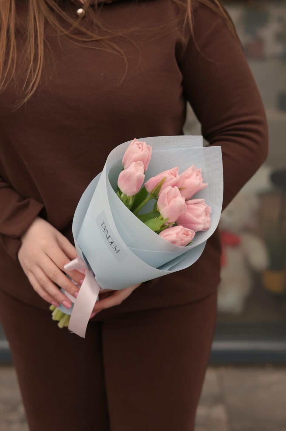 Processed with VSCO with v3 preset Міні-букет з 7 тюльпанів - Image 1