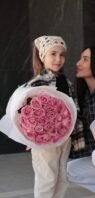 Букет з 25 рожевих троянд Вам - Image 3